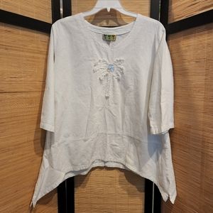 Vintage "Palm Grove" Linen Shirt